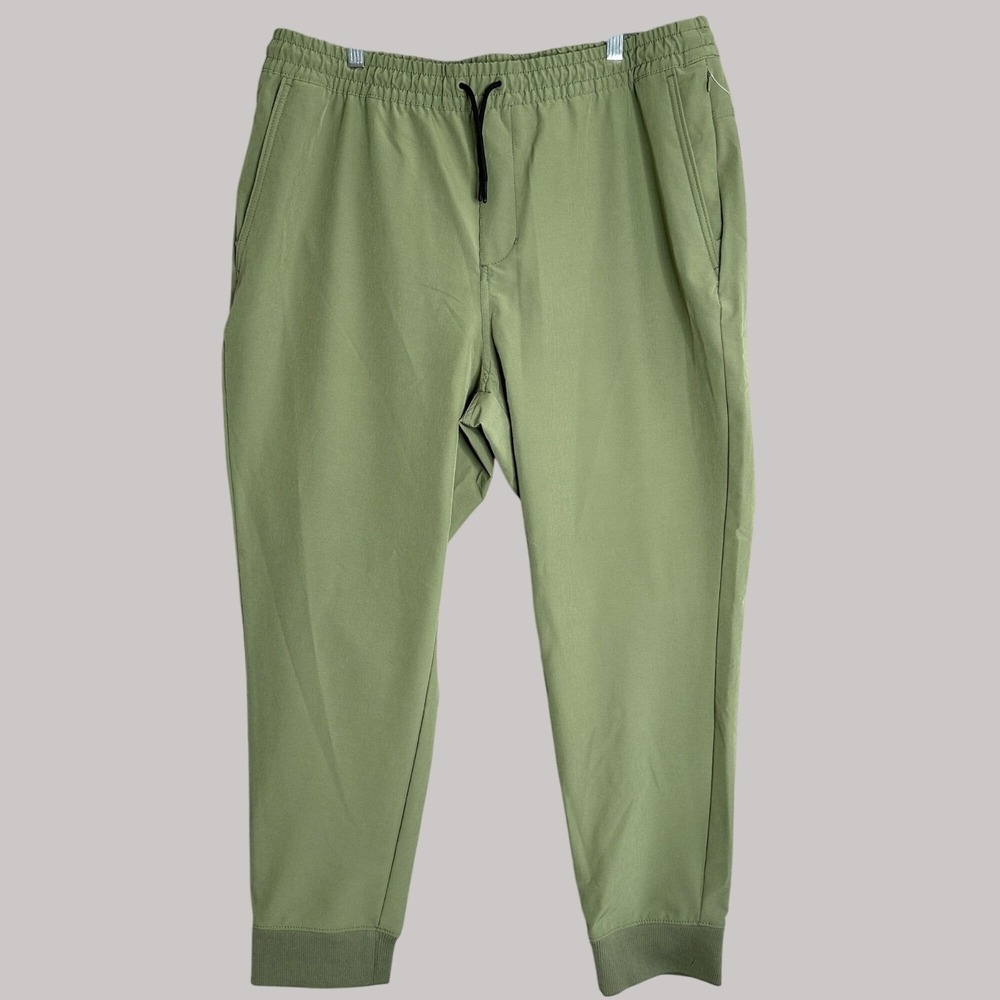 Old Navy StretchTech Womens XL Olive Green Elastic Waist Joggers Loungewear